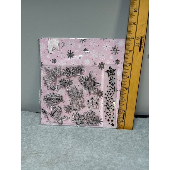 Cardmaking & Papercraft Christmas Acrylic Stamp Embossing Border Set 2017 by Sal - Picture 5 of 6